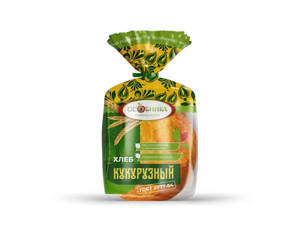 Упаковка Хлеб кукурузный - аренда торгового знака Особинка